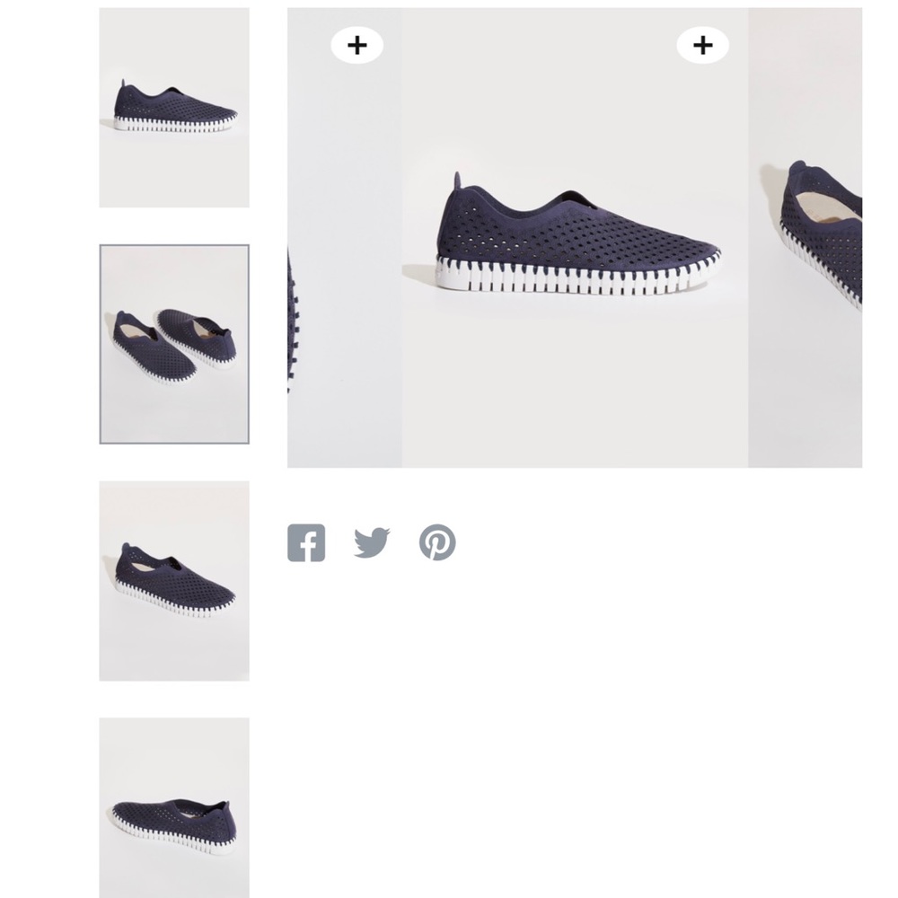 Ilse Jacobsen Tulip perforated slip-on sneaker